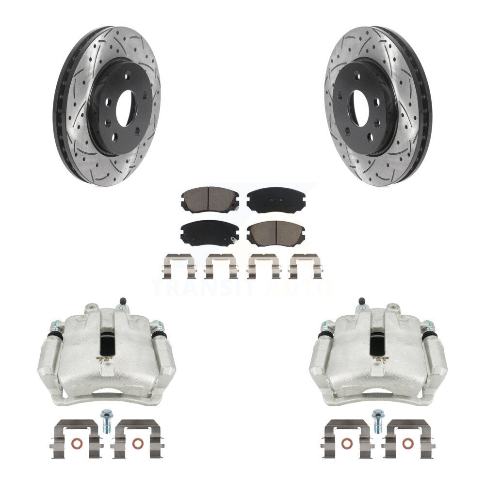 Transit Auto KCD-100167C Disc Brake Kit for 2011-2017 Chevrolet Malibu Limited, Chevrolet Malibu, Buick LaCrosse & more - Front product image