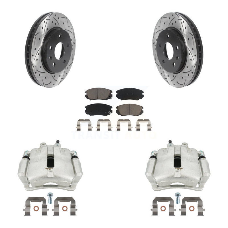 Transit Auto KCD-100167C Disc Brake Kit for 2011-2017 Chevrolet Malibu Limited, Chevrolet Malibu, Buick LaCrosse & more - Front product image