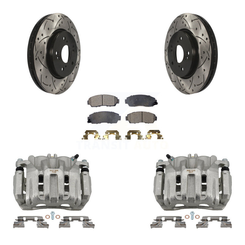 Transit Auto KCD-100168P Disc Brake Kit for 2007-2012 Honda Crosstour, Honda Accord Crosstour, Acura RDX & more - Front product image
