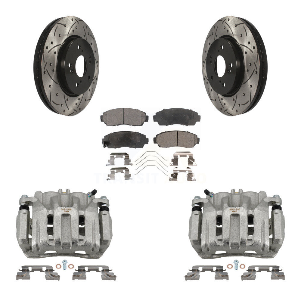 Transit Auto KCD-100169P Disc Brake Kit for 2011-2016 Honda Crosstour, Honda CR-V, Honda Accord Crosstour - Front product image