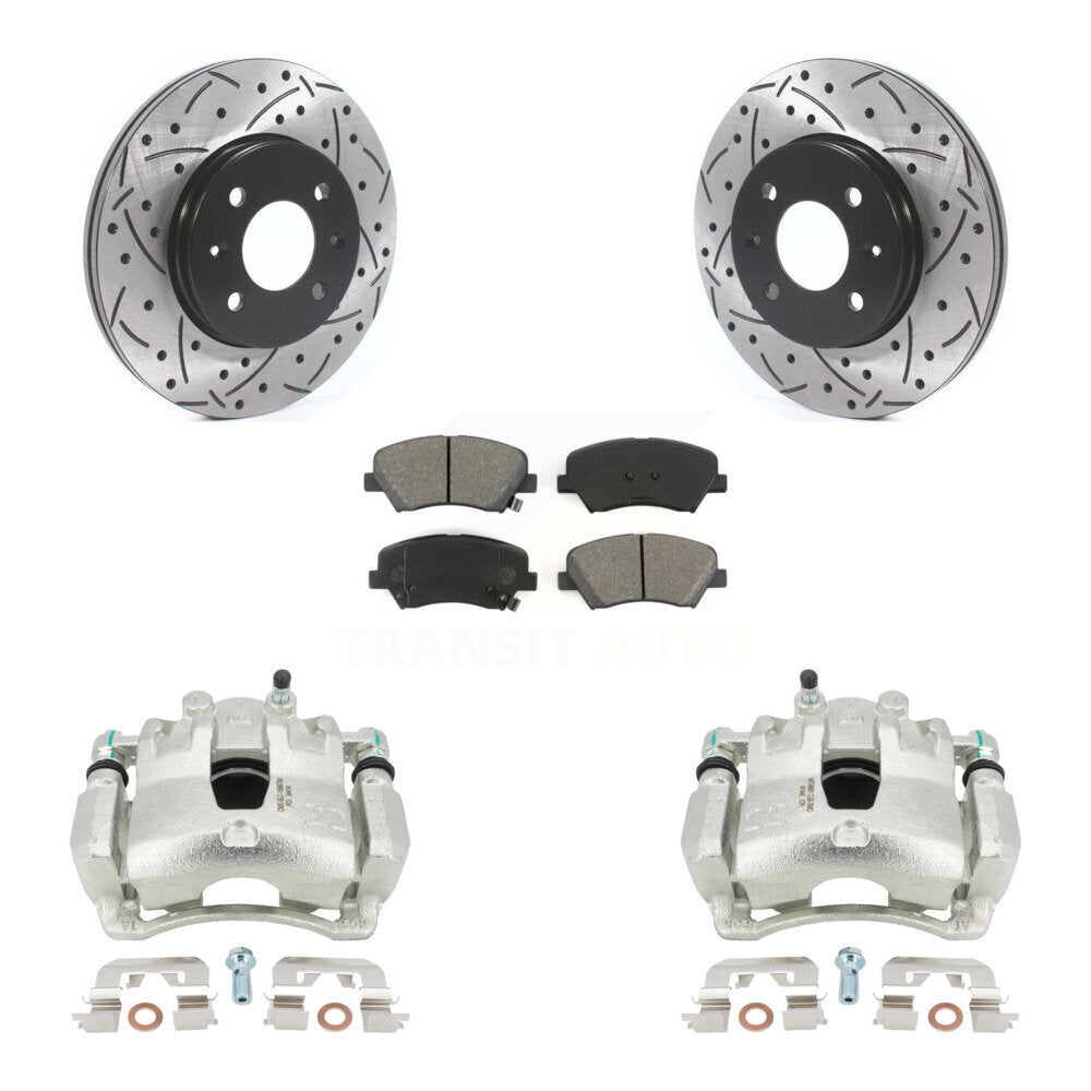 Transit Auto KCD-100170S Disc Brake Kit for 2012-2017 Kia Rio, Hyundai Accent - Front product image