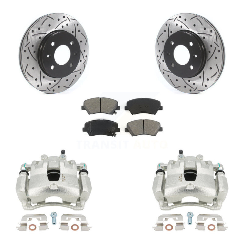 Transit Auto KCD-100170S Disc Brake Kit for 2012-2017 Kia Rio, Hyundai Accent - Front product image