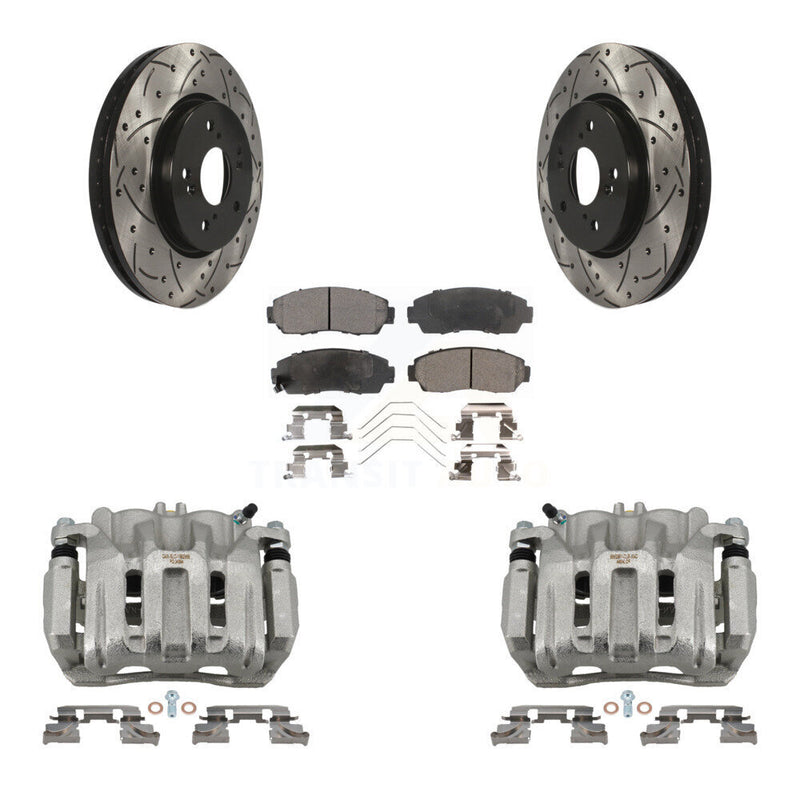 Transit Auto KCD-100172T Disc Brake Kit for 2011-2016 Honda Crosstour, Honda CR-V, Honda Accord Crosstour - Front product image