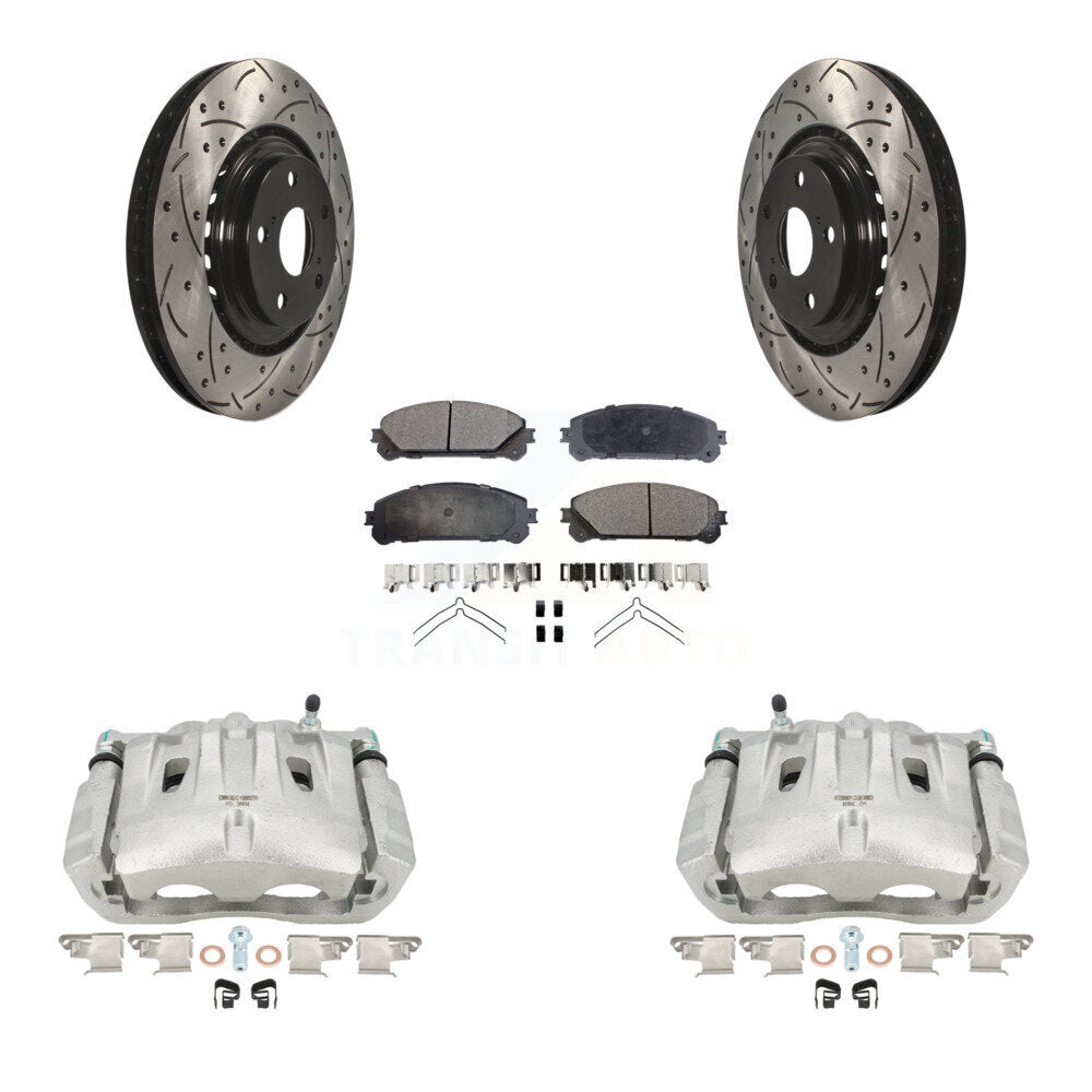 Transit Auto KCD-100173P Disc Brake Kit for 2010-2020 Toyota Highlander, Toyota Sienna, Lexus RX350 - Front product image