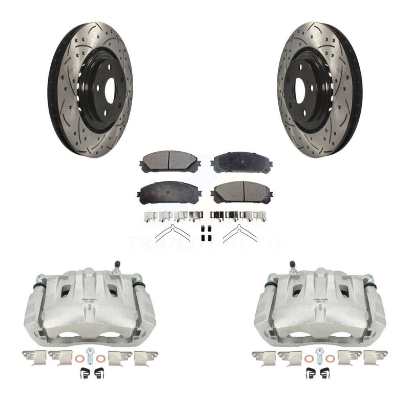 Transit Auto KCD-100173P Disc Brake Kit for 2010-2020 Toyota Highlander, Toyota Sienna, Lexus RX350 - Front product image