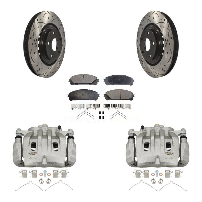 Transit Auto KCD-100174P Disc Brake Kit for 2008-2021 Lexus NX300, Lexus NX200t, Lexus NX300h & more - Front product image