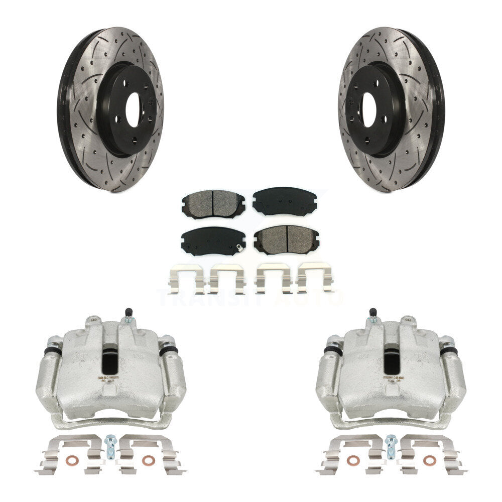 Transit Auto KCD-100174S Disc Brake Kit for 2010-2020 Chevrolet Equinox, Chevrolet Impala, Chevrolet Malibu & more - Front product image