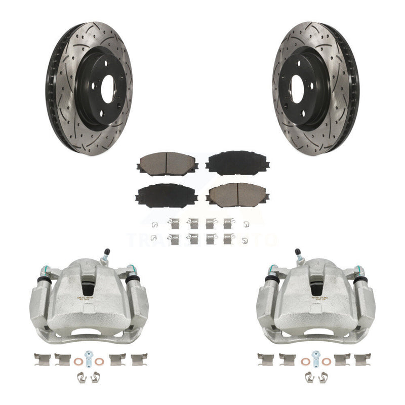 Transit Auto KCD-100179C Disc Brake Kit for 2006-2020 Toyota RAV4, Toyota Corolla iM, Scion iM & more - Front product image
