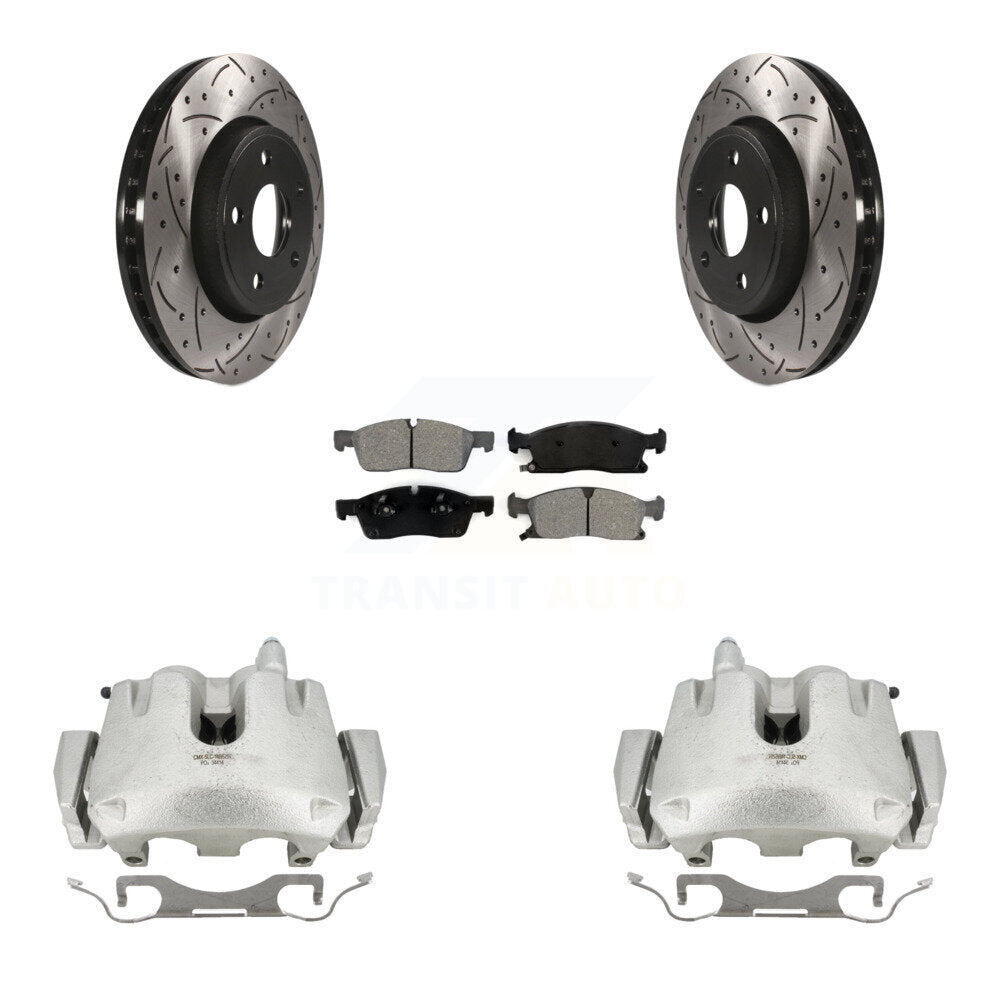 Transit Auto KCD-100179S Disc Brake Kit for 2011-2023 Dodge Durango, Jeep Grand Cherokee - Front product image