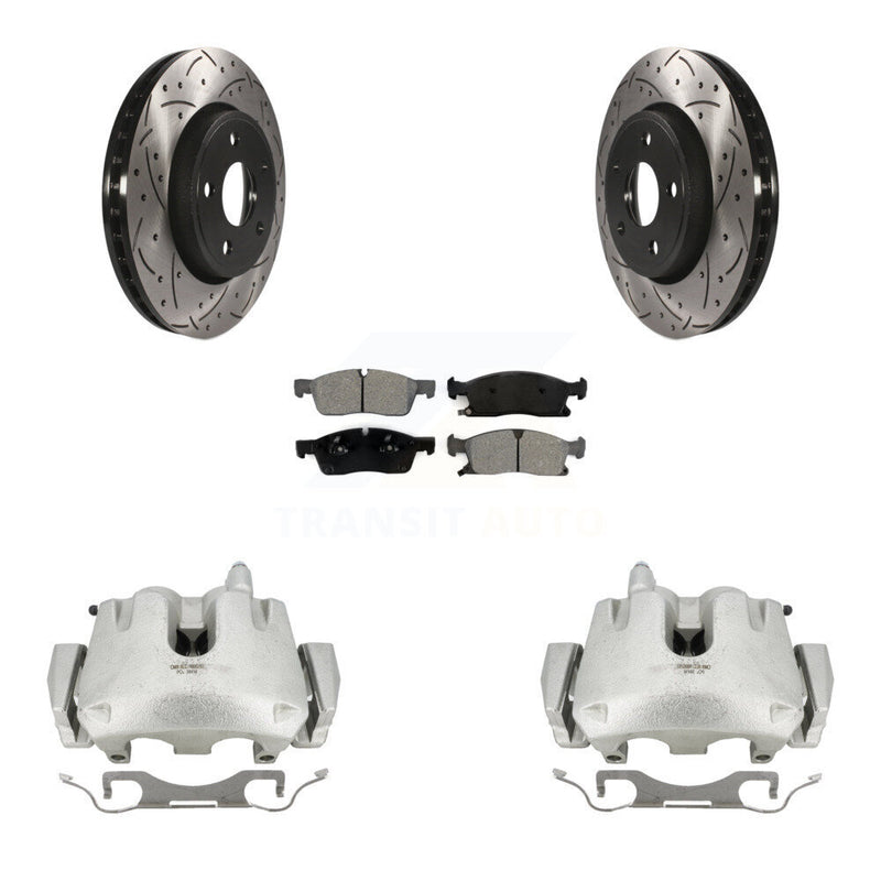 Transit Auto KCD-100179S Disc Brake Kit for 2011-2023 Dodge Durango, Jeep Grand Cherokee - Front product image