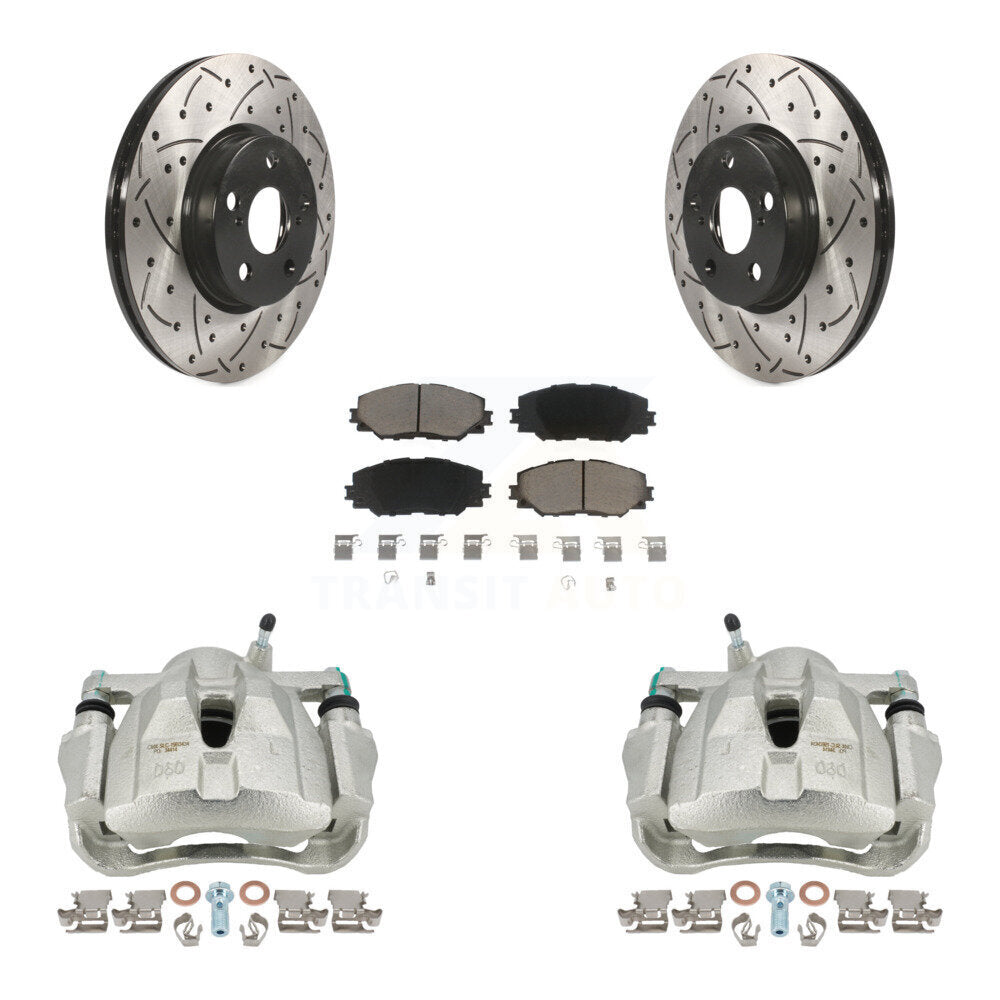Transit Auto KCD-100182C Disc Brake Kit for 2008-2019 Toyota Corolla, Toyota Matrix, Pontiac Vibe & more - Front product image