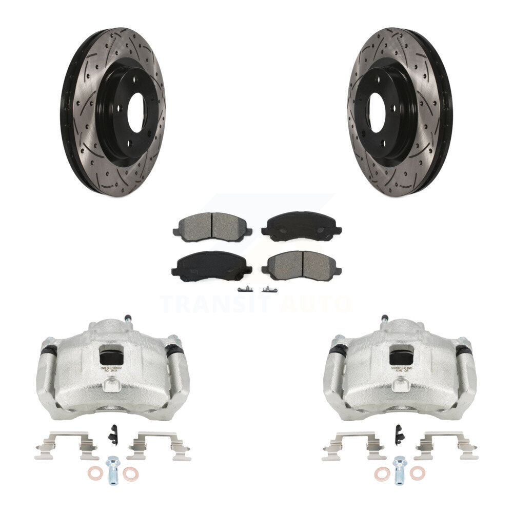 Transit Auto KCD-100190S Disc Brake Kit for 2007-2017 Chrysler 200, Dodge Avenger, Dodge Caliber & more - Front product image