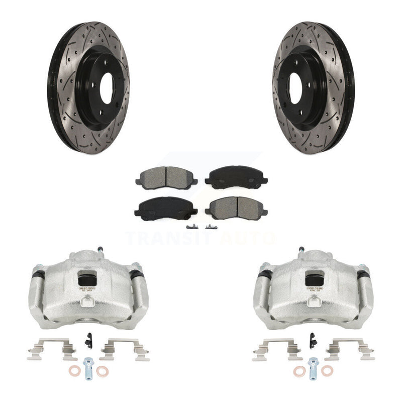 Transit Auto KCD-100190S Disc Brake Kit for 2007-2017 Chrysler 200, Dodge Avenger, Dodge Caliber & more - Front product image