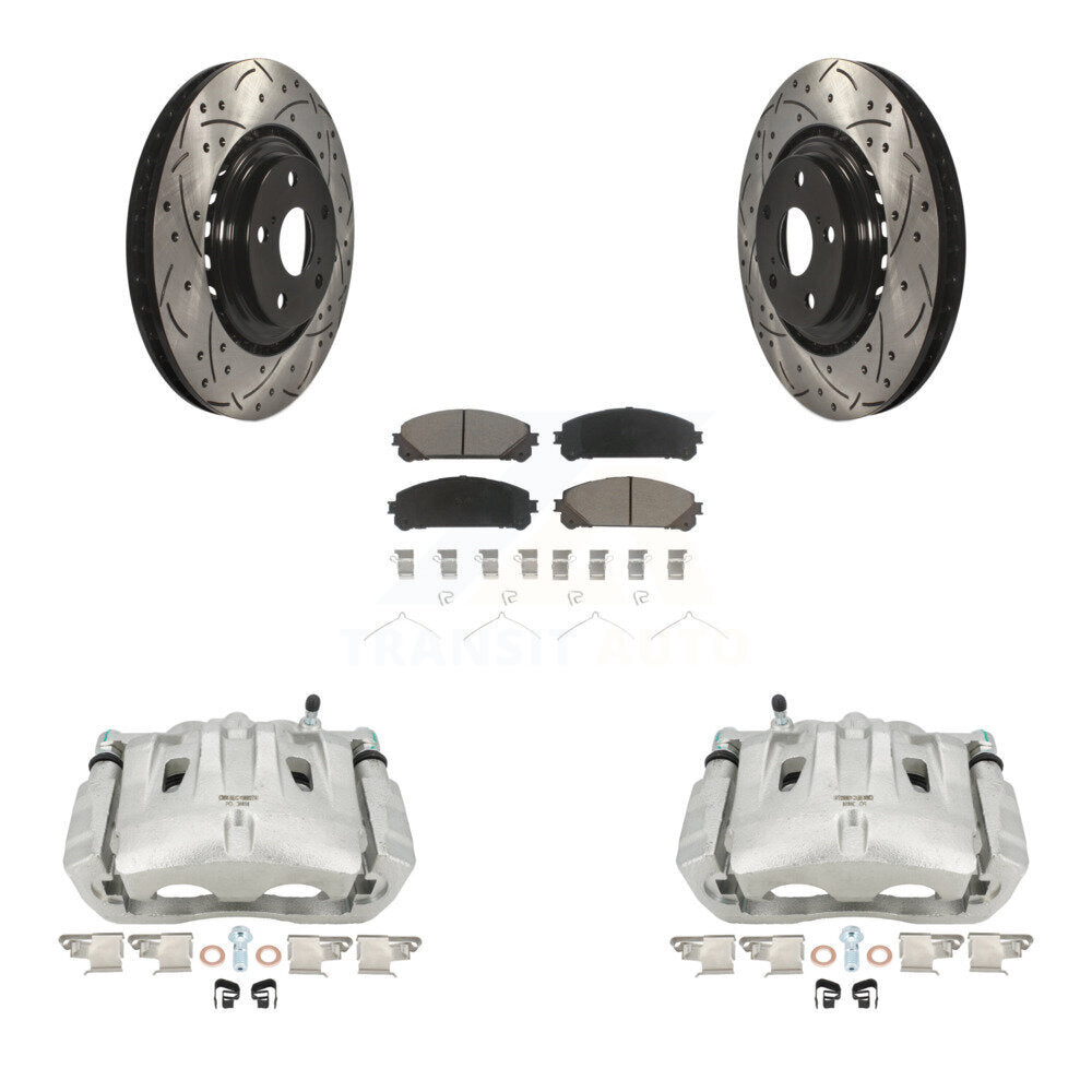 Transit Auto KCD-100193C Disc Brake Kit for 2010-2020 Toyota Highlander, Toyota Sienna, Lexus RX350 - Front product image