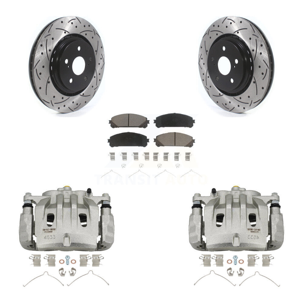Transit Auto KCD-100195C Disc Brake Kit for 2022 Lexus NX250, Lexus NX350, Lexus NX350h - Front product image