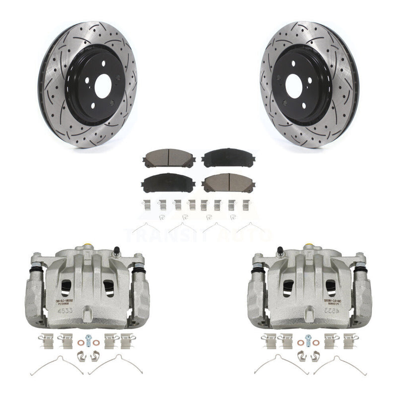 Transit Auto KCD-100195C Disc Brake Kit for 2022 Lexus NX250, Lexus NX350, Lexus NX350h - Front product image