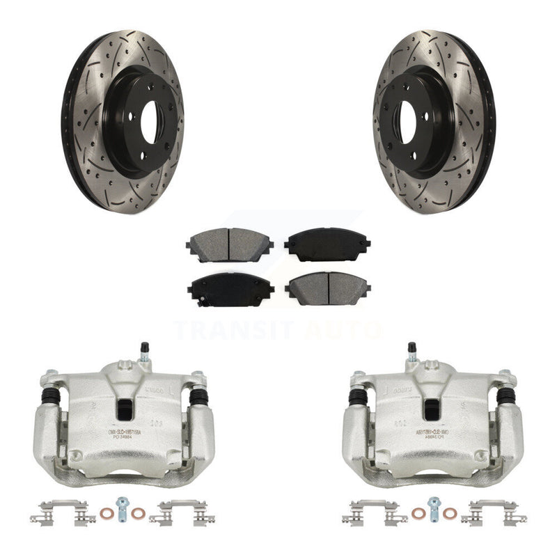 Transit Auto KCD-100195S Disc Brake Kit for 2014-2018 Mazda CX-3, Mazda 3, Mazda 3 Sport - Front product image
