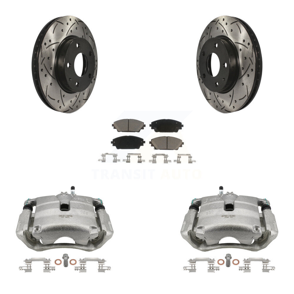 Transit Auto KCD-100198C Disc Brake Kit for 2014-2018 Mazda CX-3, Mazda 3, Mazda 3 Sport - Front product image