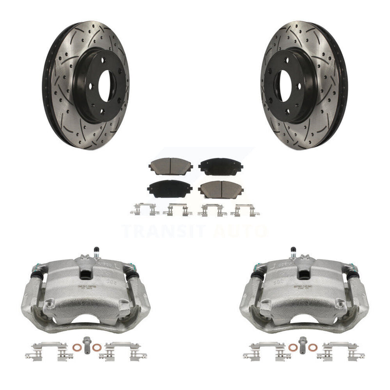 Transit Auto KCD-100198C Disc Brake Kit for 2014-2018 Mazda CX-3, Mazda 3, Mazda 3 Sport - Front product image
