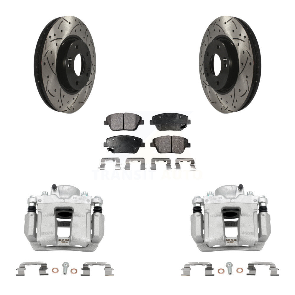 Transit Auto KCD-100202P Disc Brake Kit for 2011-2016 Kia Optima, Hyundai Sonata - Front product image
