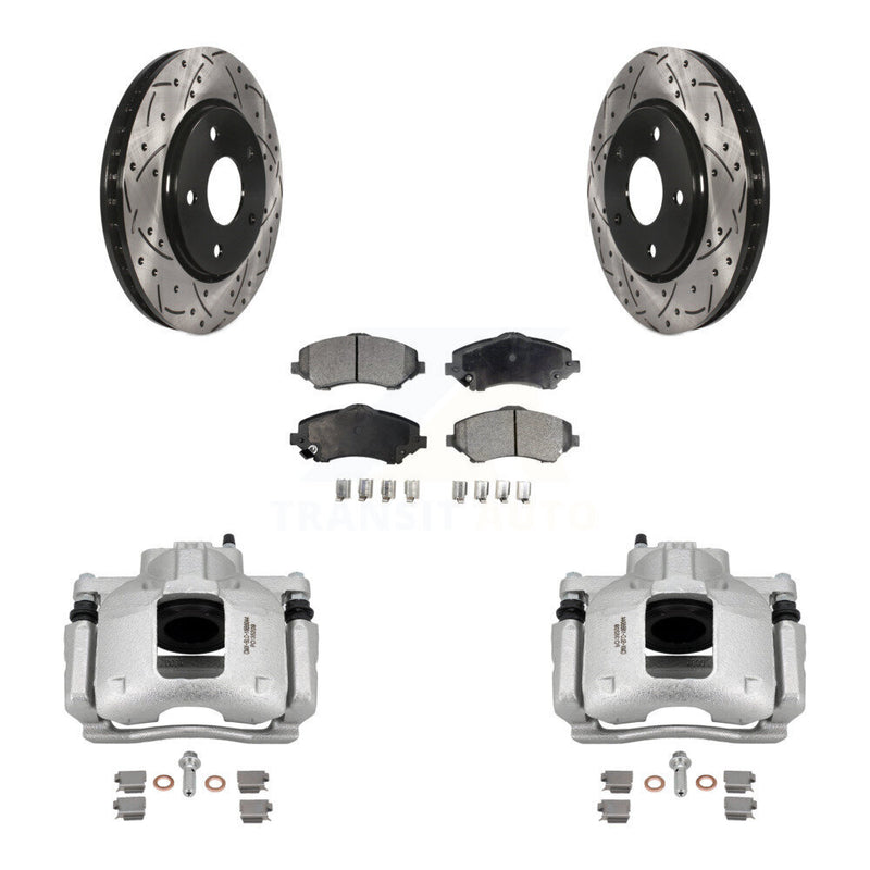 Transit Auto KCD-100209P Disc Brake Kit for 2008-2012 Ram C/V, Volkswagen Routan, Chrysler Town & Country & more - Front product image