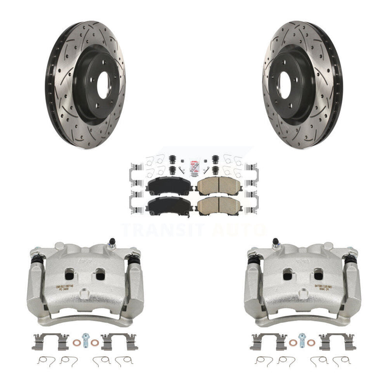 Transit Auto KCD-100210N Disc Brake Kit for 2014-2024 INFINITI Q60, INFINITI QX50, INFINITI Q50 - Front product image