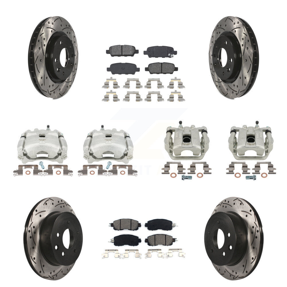 Transit Auto KCD-100210S Disc Brake Kit for 2015-2017 Nissan LEAF - Front and Rear product image
