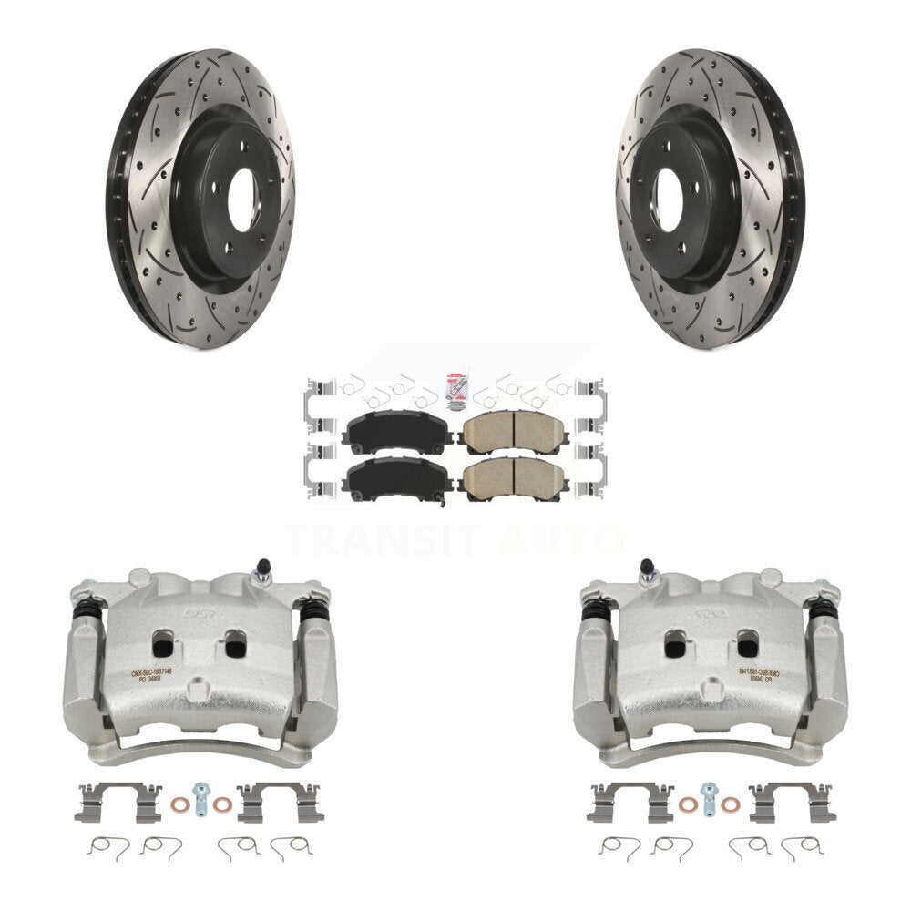 Transit Auto KCD-100211N Disc Brake Kit for 2014-2024 INFINITI Q60, INFINITI QX50, INFINITI Q50 - Front product image