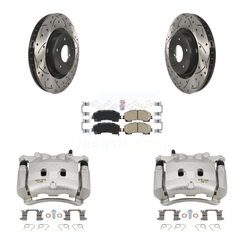 Transit Auto KCD-100211N Disc Brake Kit for 2014-2024 INFINITI Q60, INFINITI QX50, INFINITI Q50 - Front product image