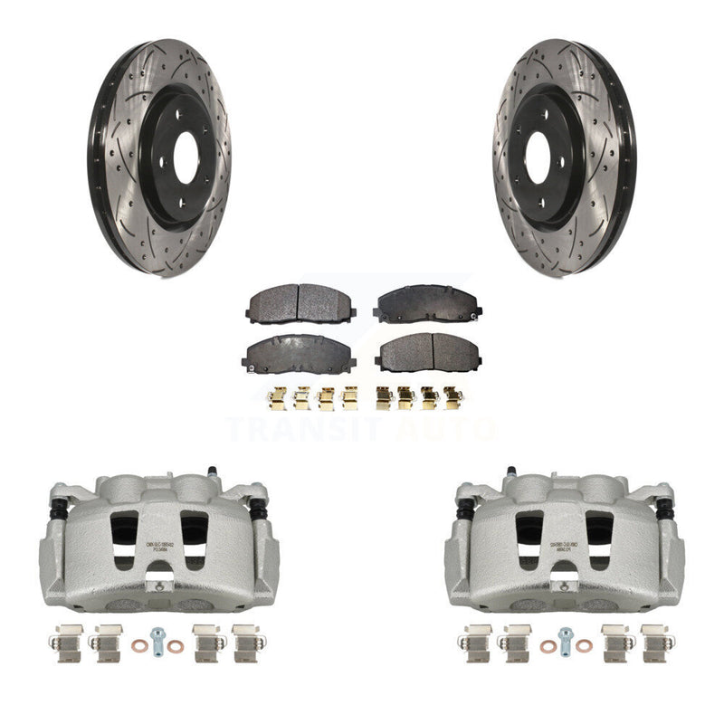 Transit Auto KCD-100211P Disc Brake Kit for 2017-2024 Chrysler Grand Caravan, Chrysler Pacifica, Chrysler Voyager & more - Front product image