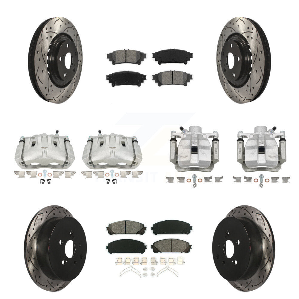 Transit Auto KCD-100212S Disc Brake Kit for 2010-2012 Toyota Sienna, Lexus RX350 - Front and Rear product image