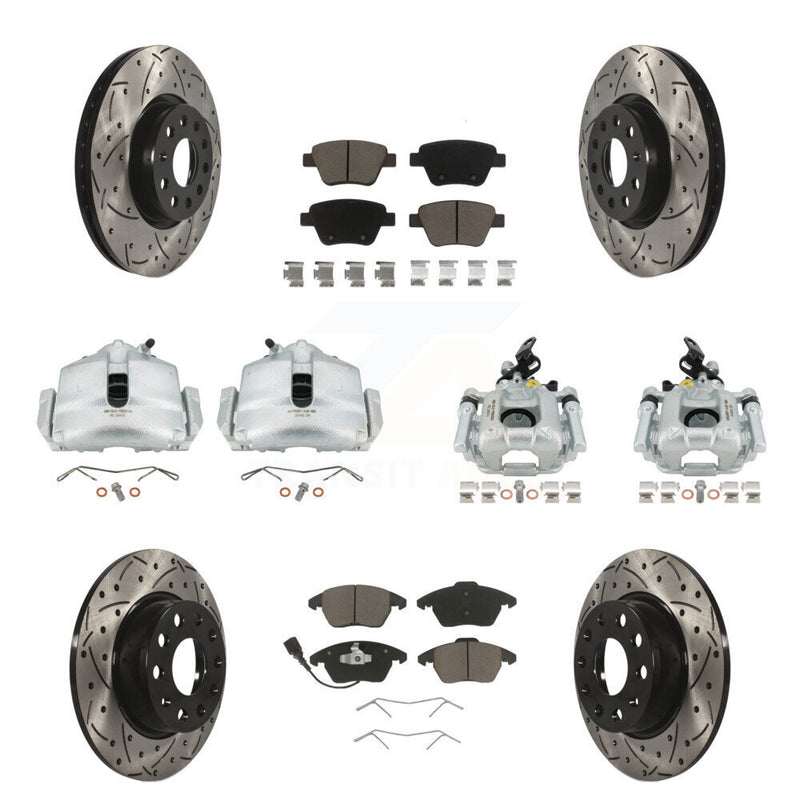 Transit Auto KCD-100213C Disc Brake Kit for 2012-2014 Volkswagen GTI - Front and Rear product image