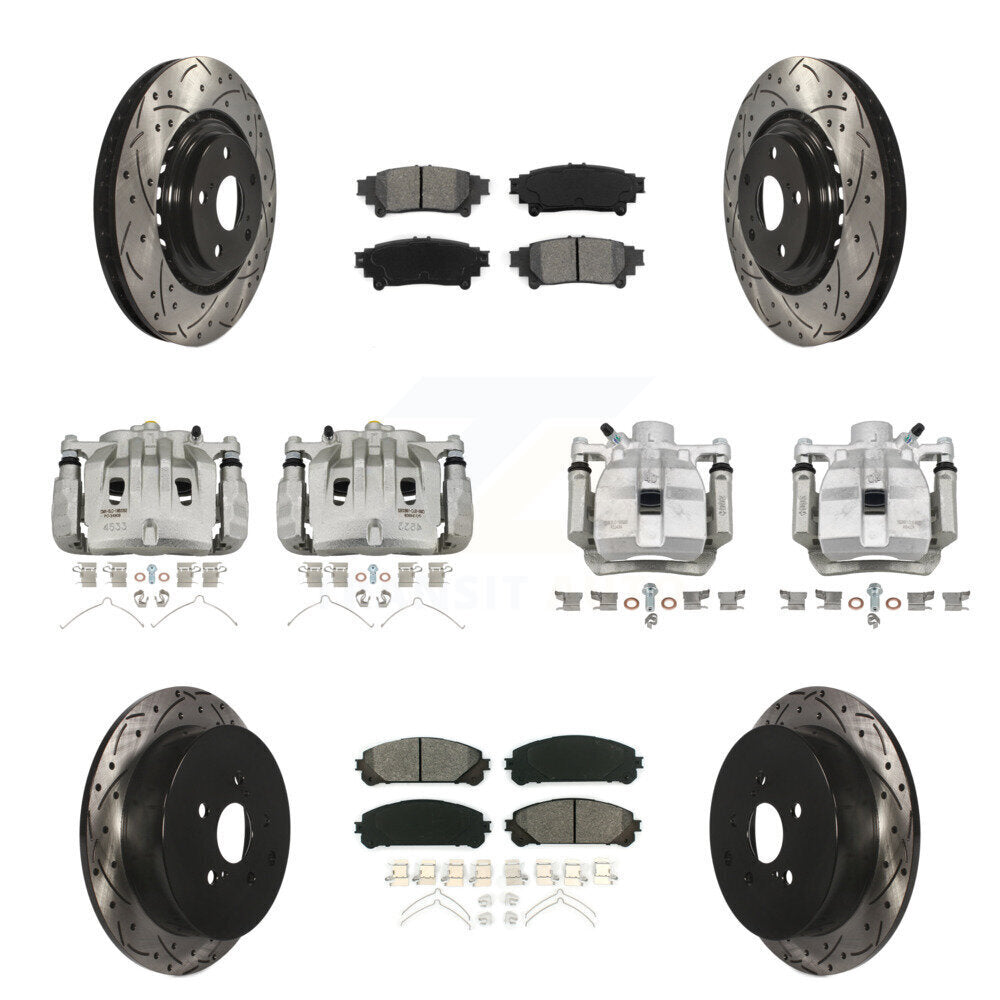 Transit Auto KCD-100213S Disc Brake Kit for 2010-2012 Lexus RX450h, Lexus RX350 - Front and Rear product image