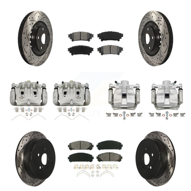 Transit Auto KCD-100213S Disc Brake Kit for 2010-2012 Lexus RX450h, Lexus RX350 - Front and Rear product image