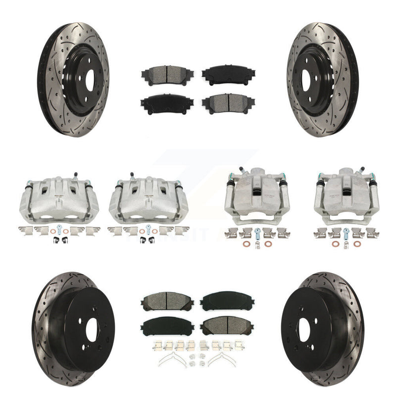 Transit Auto KCD-100214S Disc Brake Kit for 2013-2020 Toyota Highlander, Lexus RX350, Toyota Sienna - Front and Rear product image