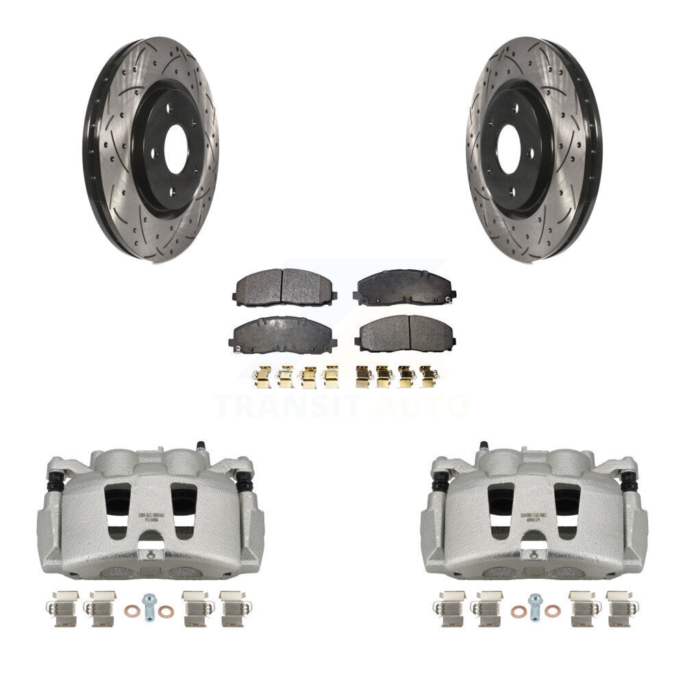 Transit Auto KCD-100214T Disc Brake Kit for 2017-2024 Chrysler Grand Caravan, Chrysler Pacifica, Chrysler Voyager & more - Front product image
