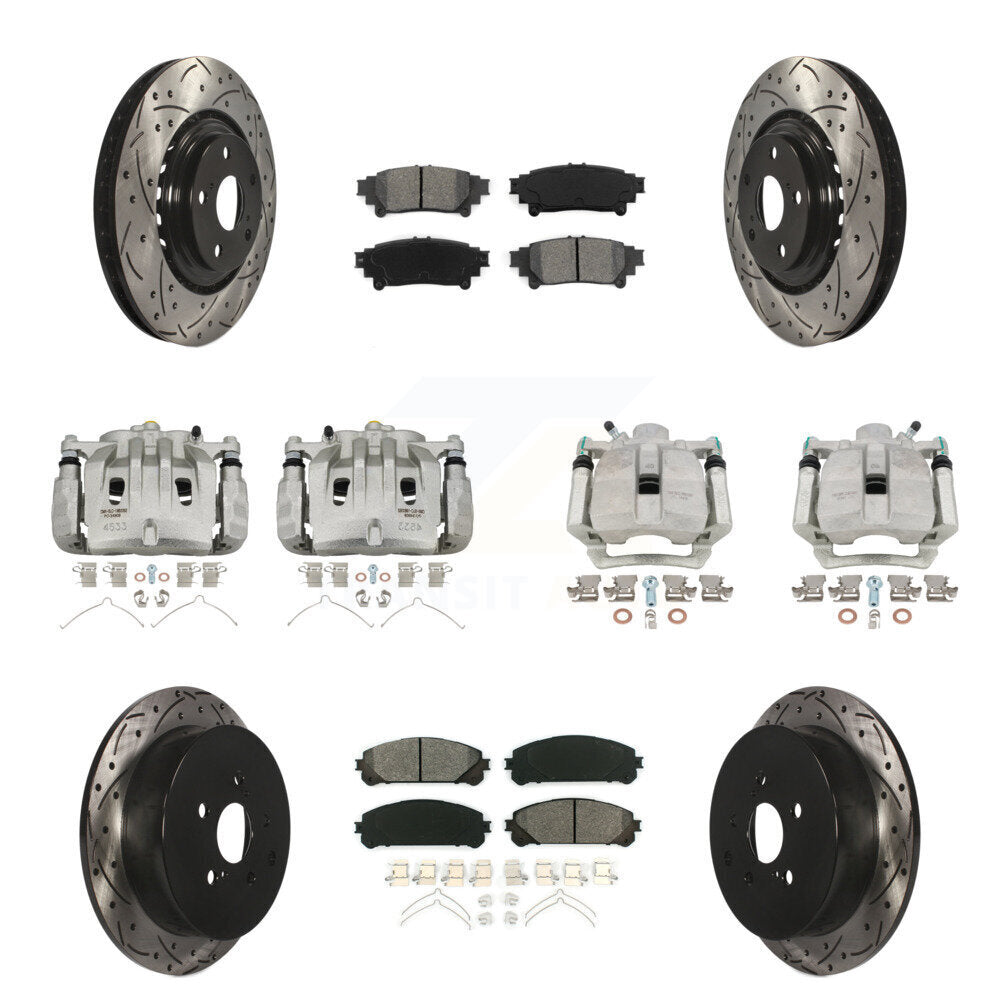 Transit Auto KCD-100215S Disc Brake Kit for 2012-2015 Lexus RX350, Lexus RX450h - Front and Rear product image