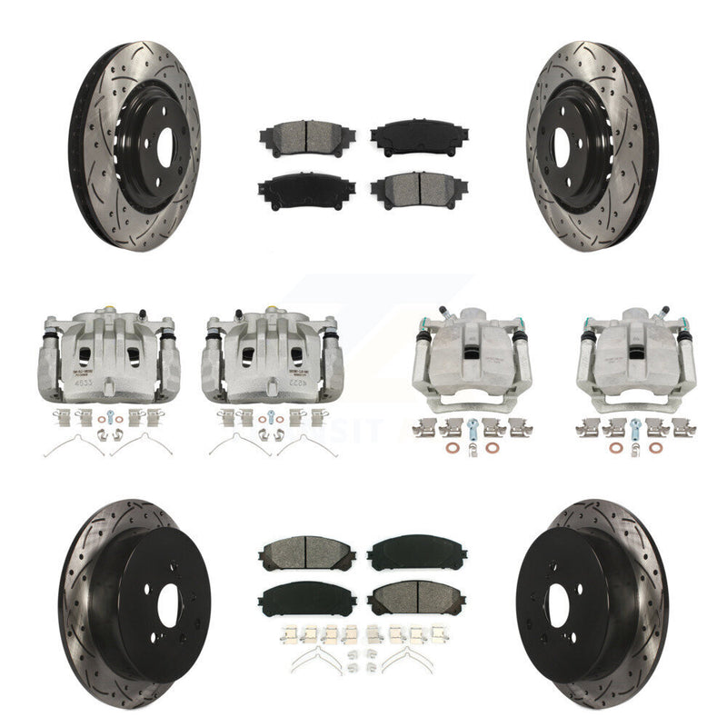 Transit Auto KCD-100215S Disc Brake Kit for 2012-2015 Lexus RX350, Lexus RX450h - Front and Rear product image