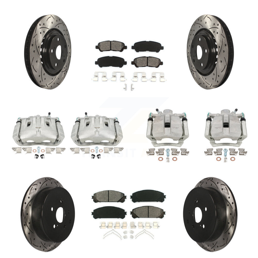 Transit Auto KCD-100216S Disc Brake Kit for 2014 Toyota Highlander - Front and Rear product image