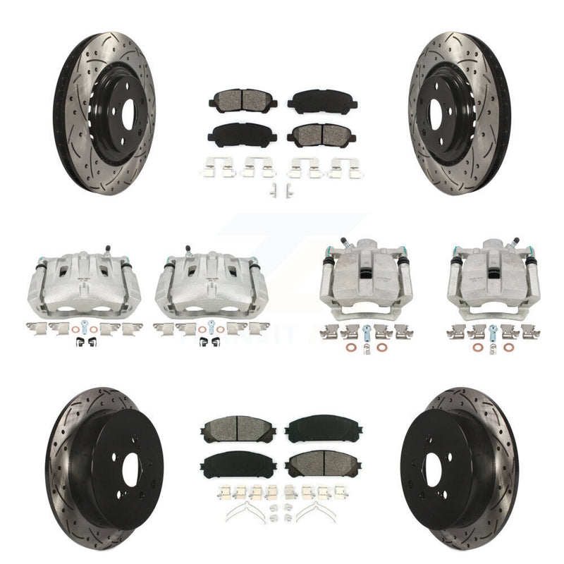 Transit Auto KCD-100216S Disc Brake Kit for 2014 Toyota Highlander - Front and Rear product image