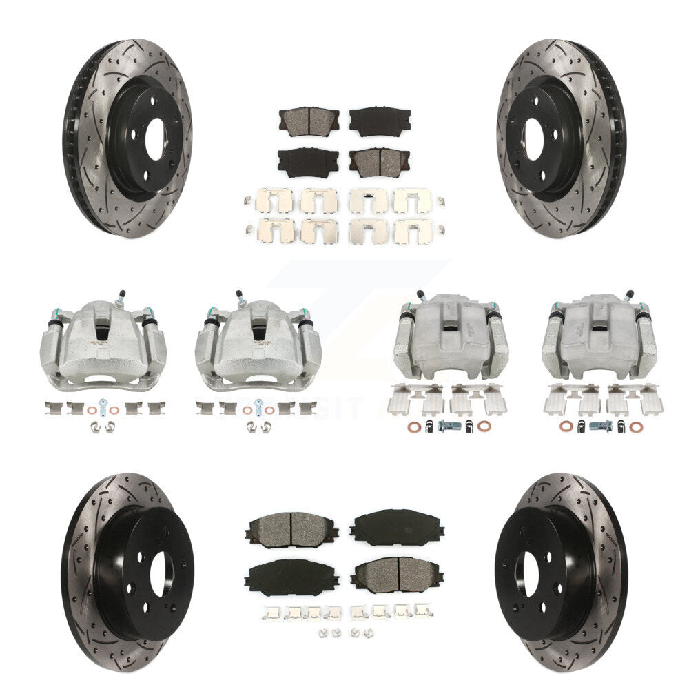 Transit Auto KCD-100217S Disc Brake Kit for 2012-2018 Toyota RAV4 - Front and Rear product image