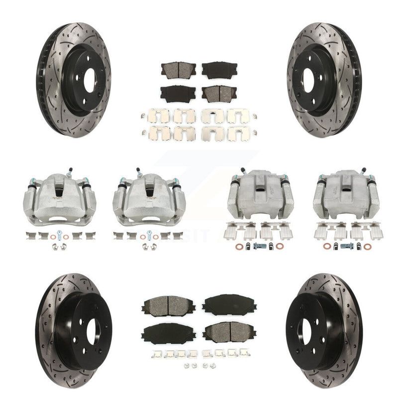 Transit Auto KCD-100217S Disc Brake Kit for 2012-2018 Toyota RAV4 - Front and Rear product image