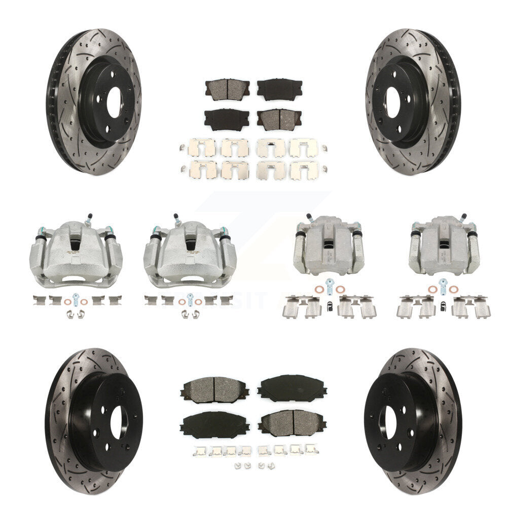 Transit Auto KCD-100218S Disc Brake Kit for 2006-2012 Toyota RAV4 - Front and Rear product image