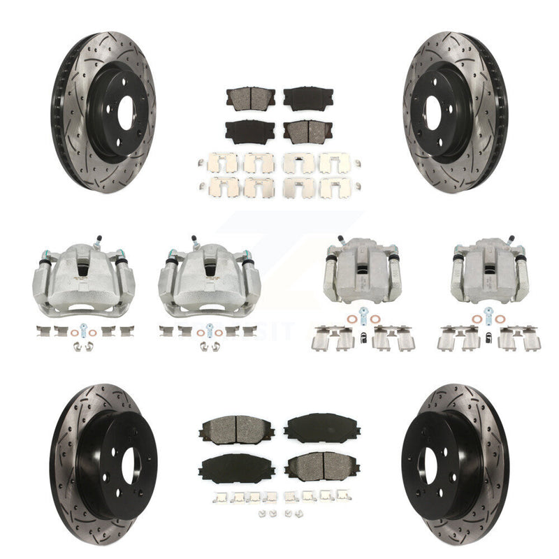 Transit Auto KCD-100218S Disc Brake Kit for 2006-2012 Toyota RAV4 - Front and Rear product image