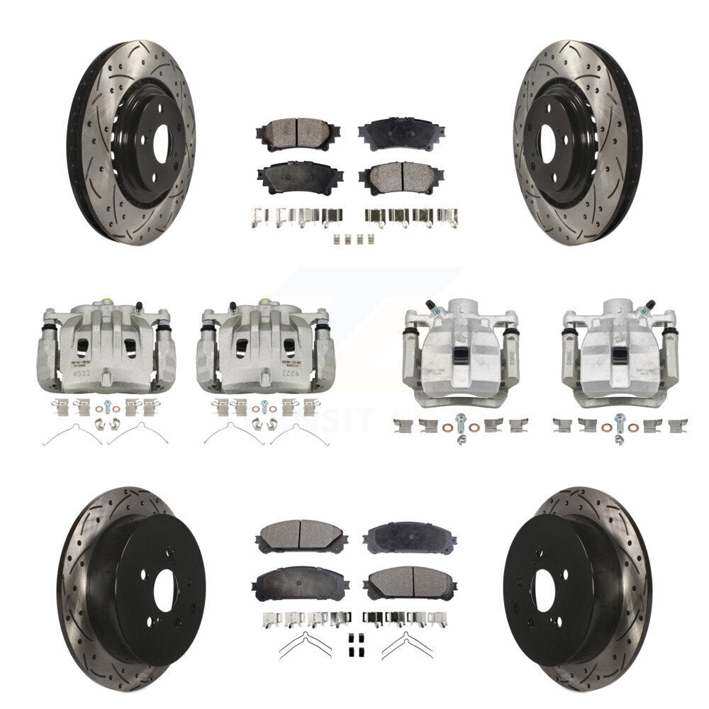 Transit Auto KCD-100219P Disc Brake Kit for 2010-2012 Lexus RX450h, Lexus RX350 - Front and Rear product image