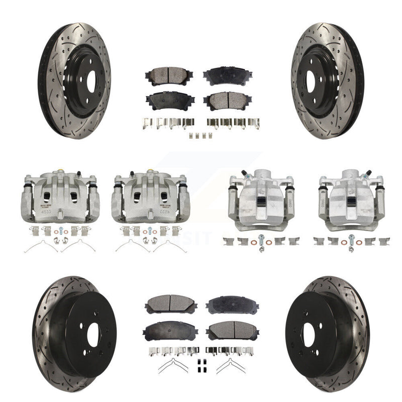 Transit Auto KCD-100219P Disc Brake Kit for 2010-2012 Lexus RX450h, Lexus RX350 - Front and Rear product image