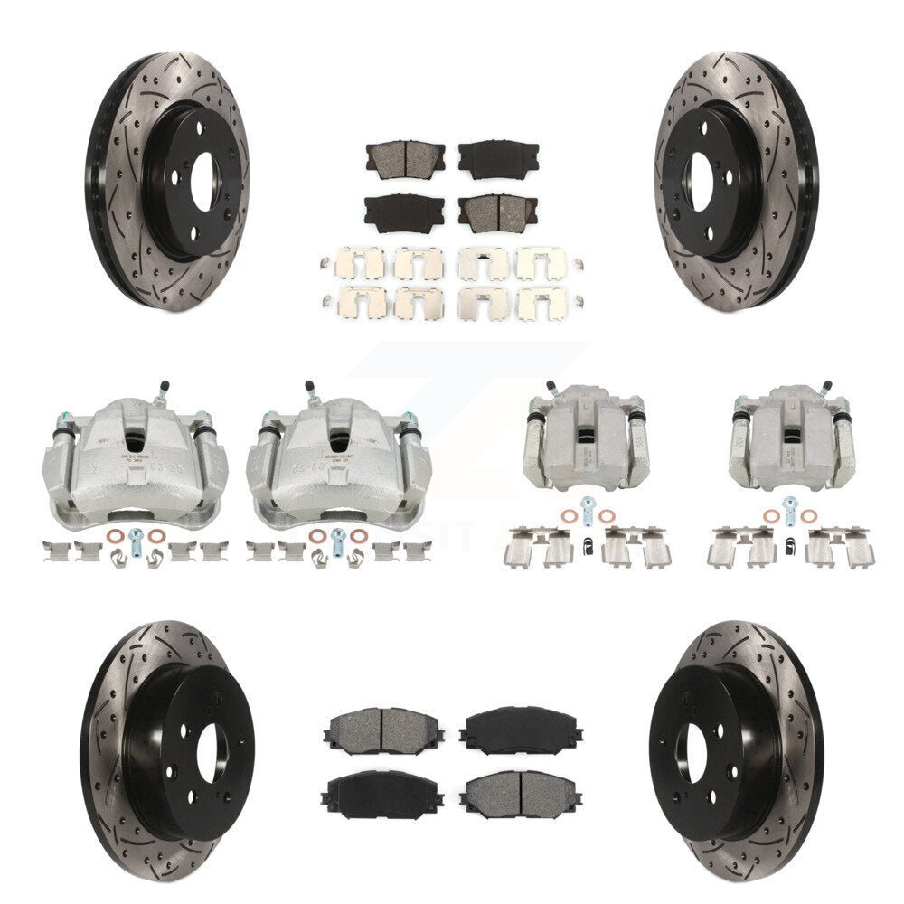 Transit Auto KCD-100219S Disc Brake Kit for 2006-2012 Toyota RAV4 - Front and Rear product image