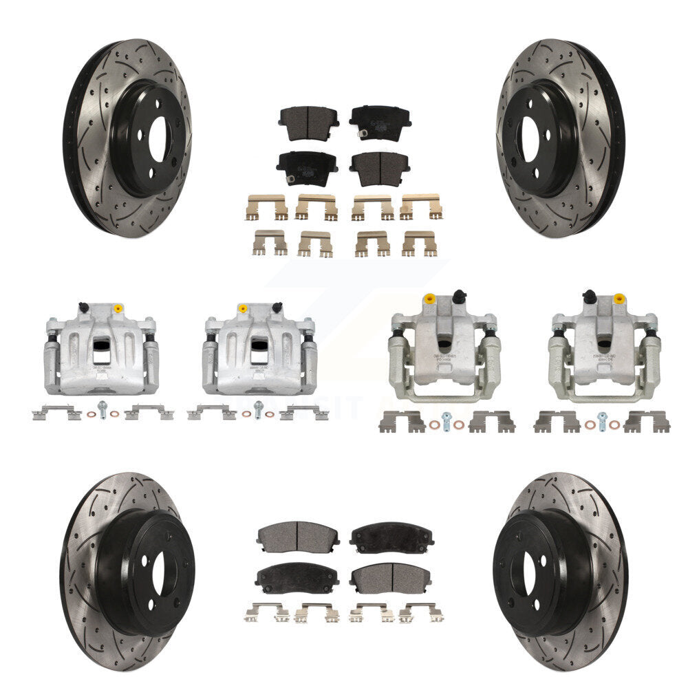 Transit Auto KCD-100219T Disc Brake Kit for 2012-2018 Chrysler 300, Dodge Charger - Front and Rear product image