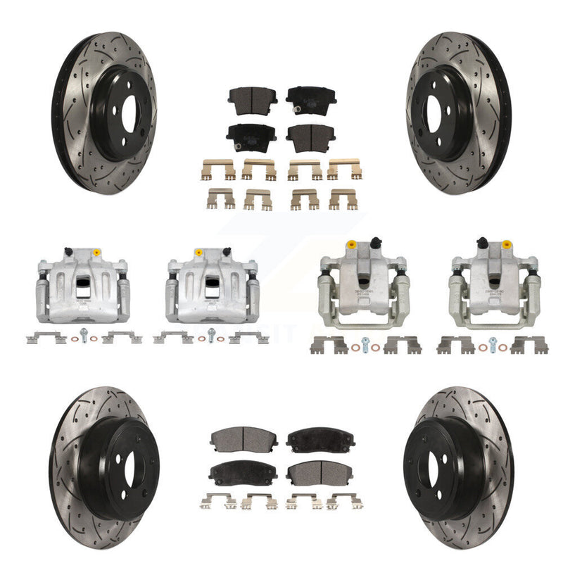 Transit Auto KCD-100219T Disc Brake Kit for 2012-2018 Chrysler 300, Dodge Charger - Front and Rear product image