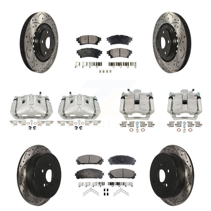 Transit Auto KCD-100220P Disc Brake Kit for 2013-2020 Toyota Highlander, Lexus RX350, Toyota Sienna - Front and Rear product image